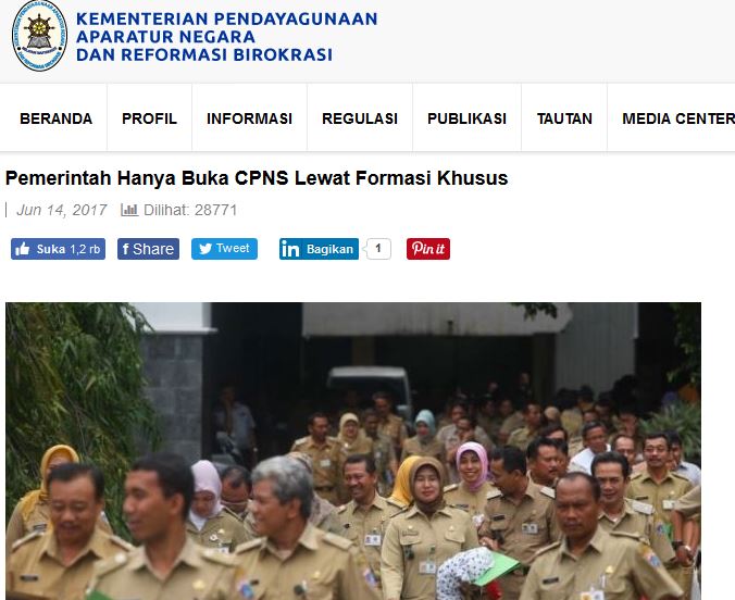 Penerimaan CPNS Formasi Khusus